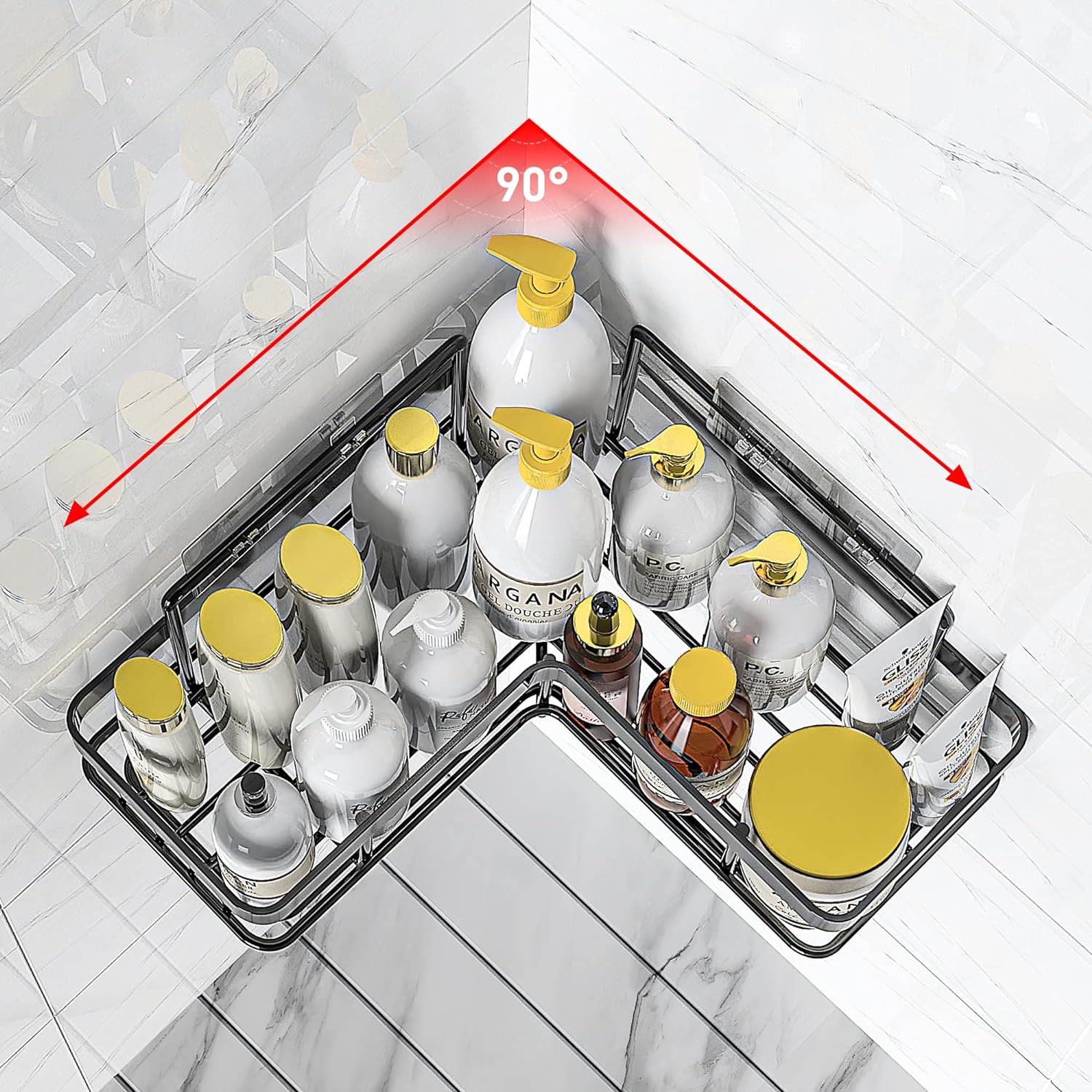 Set Of 5 Mesh Shower Shelves, Multipurpose Wall Storage Racks, Stainless Steel Bathroom Corner Baskets, Shower Basket for Hanging, Shampoo, Shower Gel, Soap Holder Set Of 5 Mesh Shower Shelves, Multipurpose Wall Storage Racks, Stainless Steel Bathroom Corner Baskets, Shower Basket for Hanging, Shampoo, Shower Gel, Soap Holder